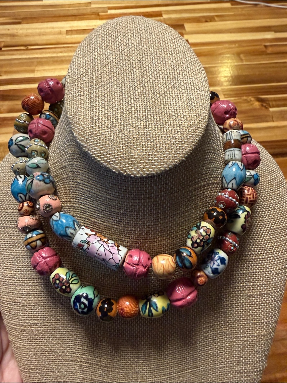Vintage Porcelain Necklace